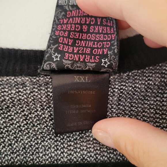 EUC Vintage Too Fast Y2k Swallow Bird Embroidered Cardigan - Picture 4 of 6